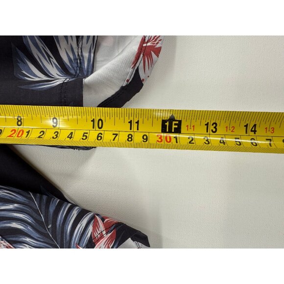 Hurley Board Shorts Mens 36 10" Swim Trunks Blue Floral Pocket - Picture 8 of 8